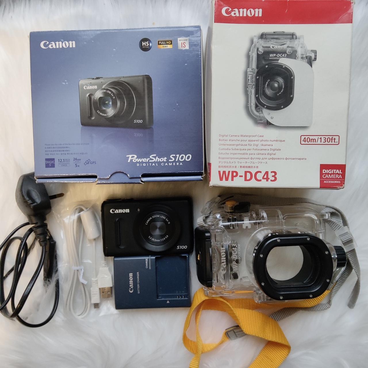 📷 Used Canon PowerShot S100 | 12MP Compact Digital Camera – Boxed + Waterproof Case | Complete Set 🔥🌸