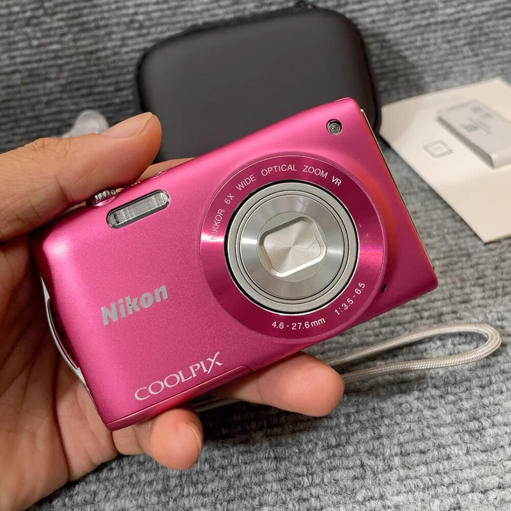 COOLPIX S3300 Strawberry Pink 6x Zoom 16.0MP Digital Camera NIKKOR Glass