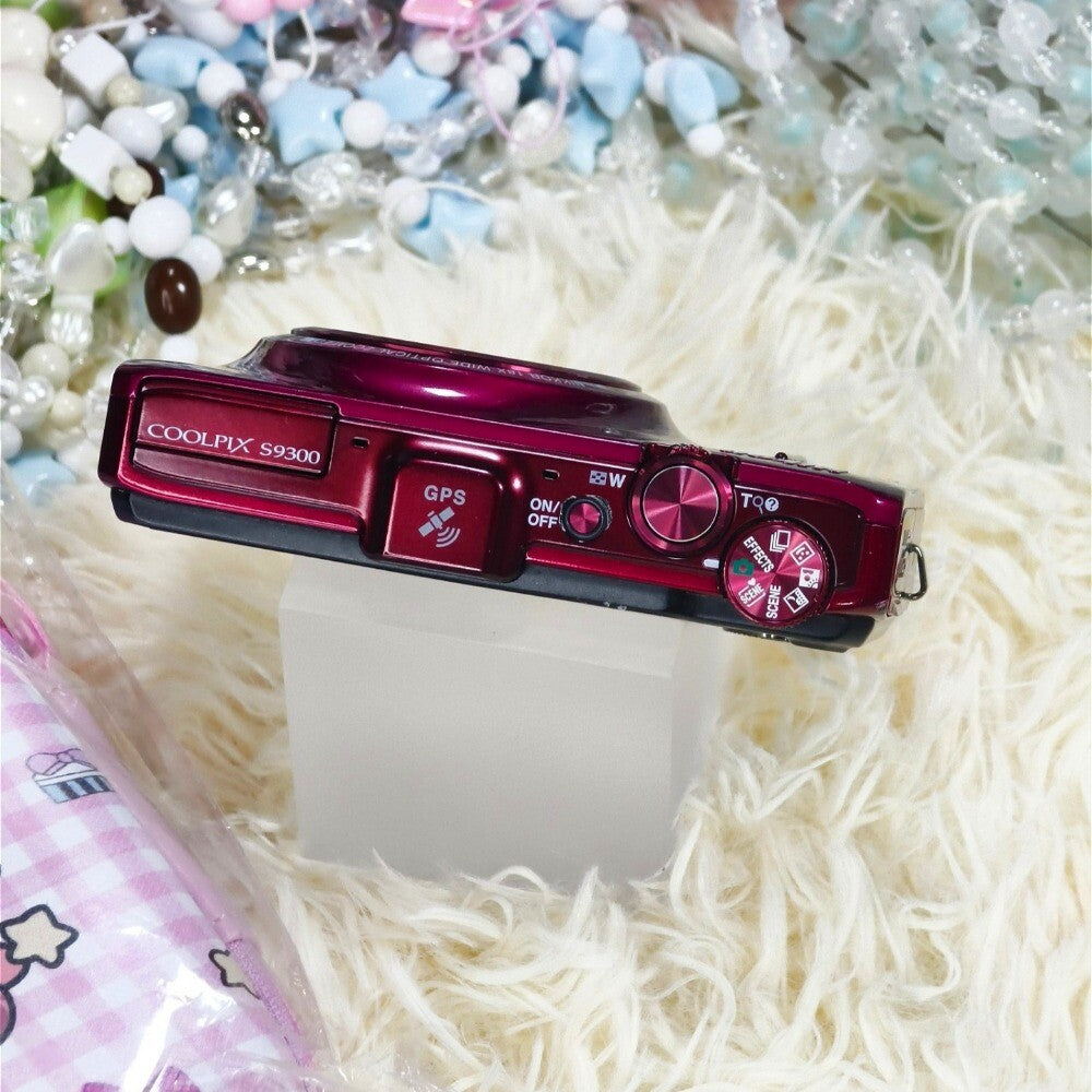 COOLPIX S9300 Digital Camera Interval Shooting Mode English Language Red