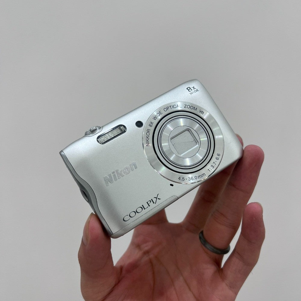 Coolpix A300 Digital Camera 20.1MP 8x Optical Zoom with Accessories Silver