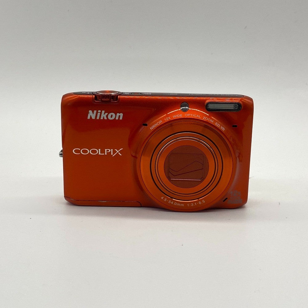 Coolpix S6500 Digital Camera 16MP 12X Optical Zoom with Accessories Orange