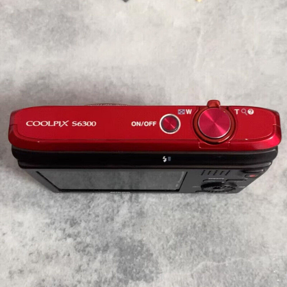 COOLPIX S6300 Digital Camera 3D Ready Exposure Compensation Red SD Card