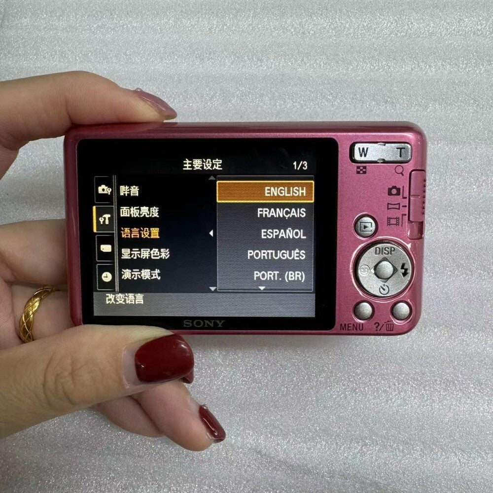 Cyber shot DSC-W630 Digital Camera 16.1MP 5x Compact w/ Accessories Pink