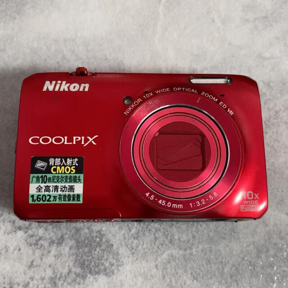 COOLPIX S6300 Digital Camera 3D Ready Exposure Compensation Red SD Card