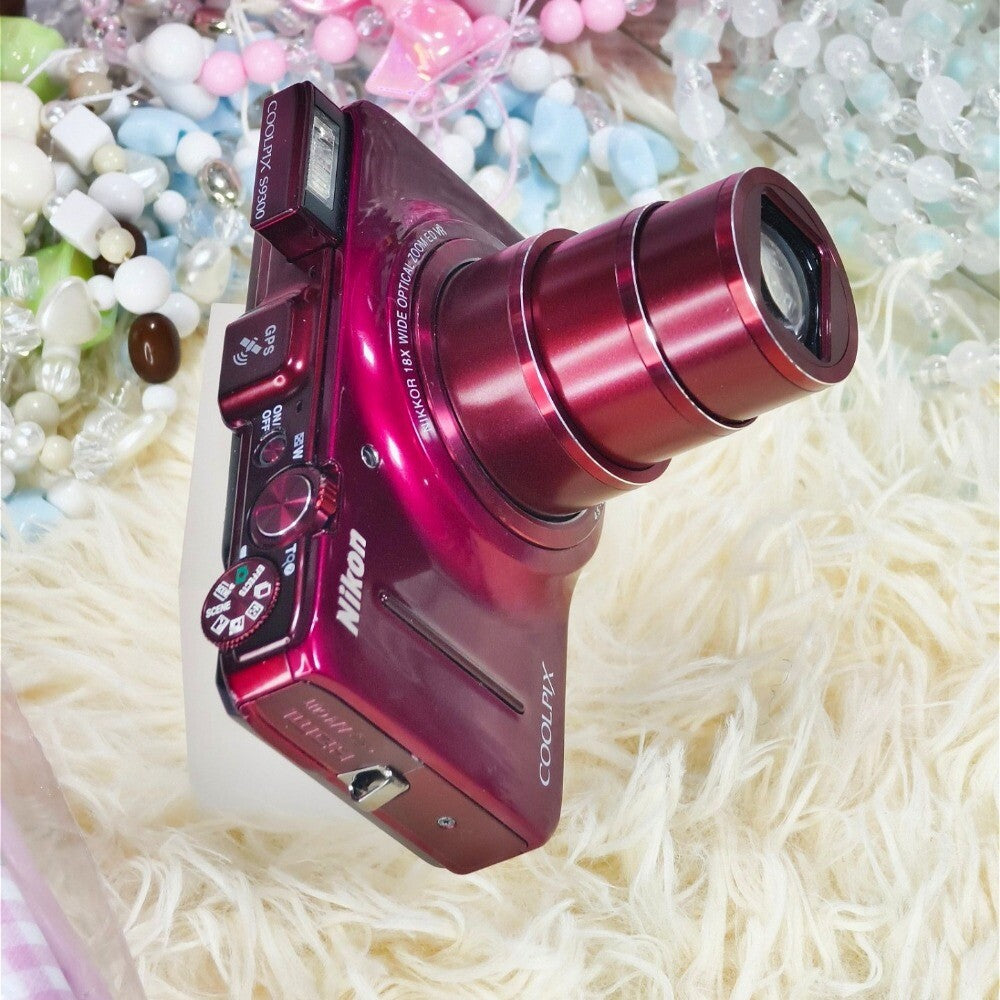 COOLPIX S9300 Digital Camera Interval Shooting Mode English Language Red
