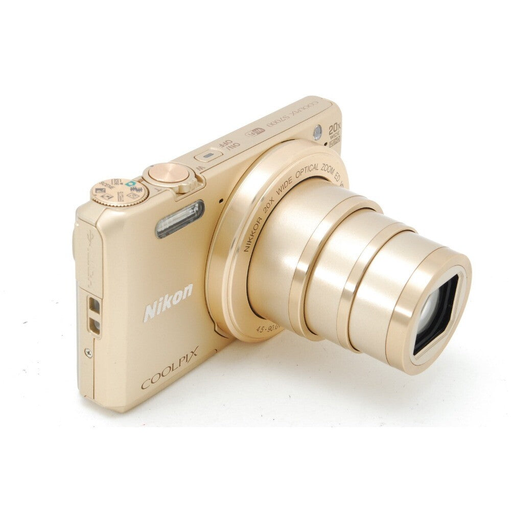 COOLPIX S7000 Digital Camera 20x Optical Zoom Built-in Wi-Fi AF Lock Gold