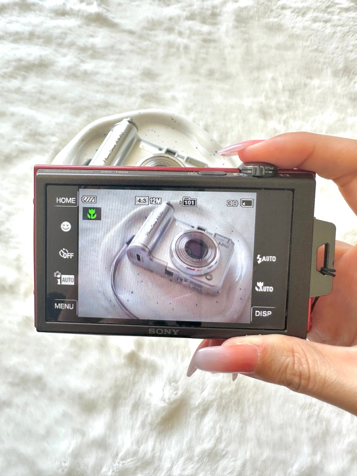 📷 Used Sony Red Cyber-shot DSC-T900 Digital Camera 🔥🌸
