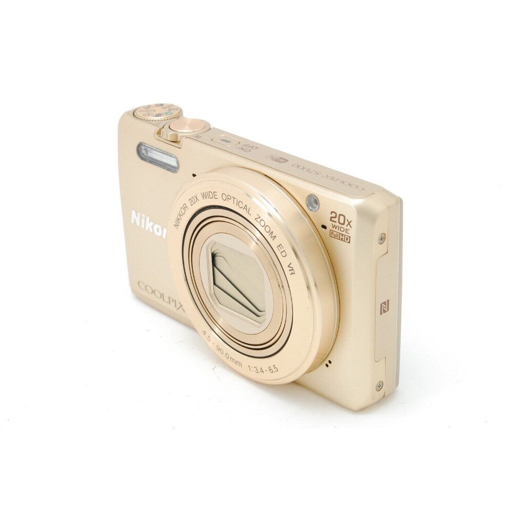 COOLPIX S7000 Digital Camera 20x Optical Zoom Built-in Wi-Fi AF Lock Gold