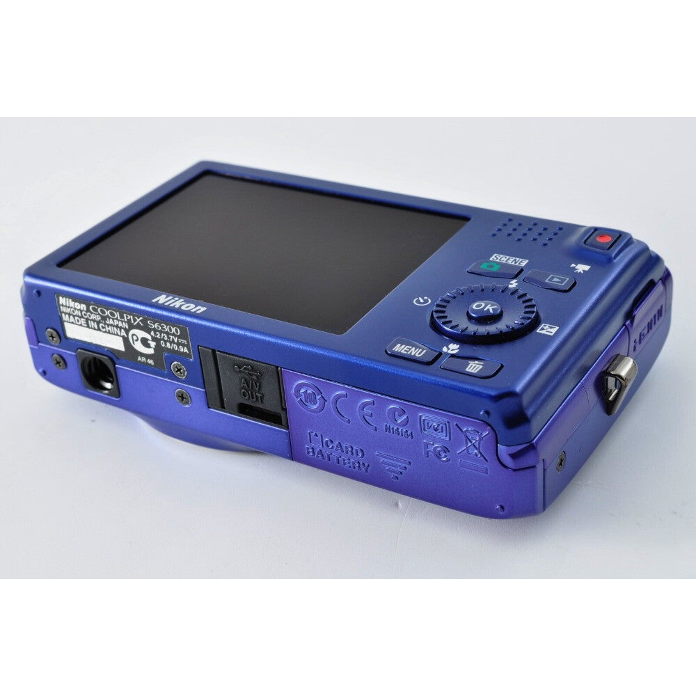 COOLPIX S6300 Digital Camera 3D Ready Exposure Compensation Blue SD Card