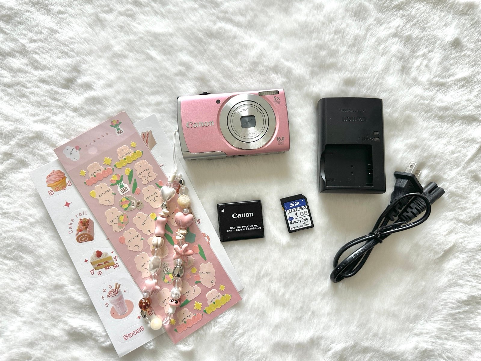 📷 Used Canon Pink PowerShotA2600 digital camera 🔥🌸