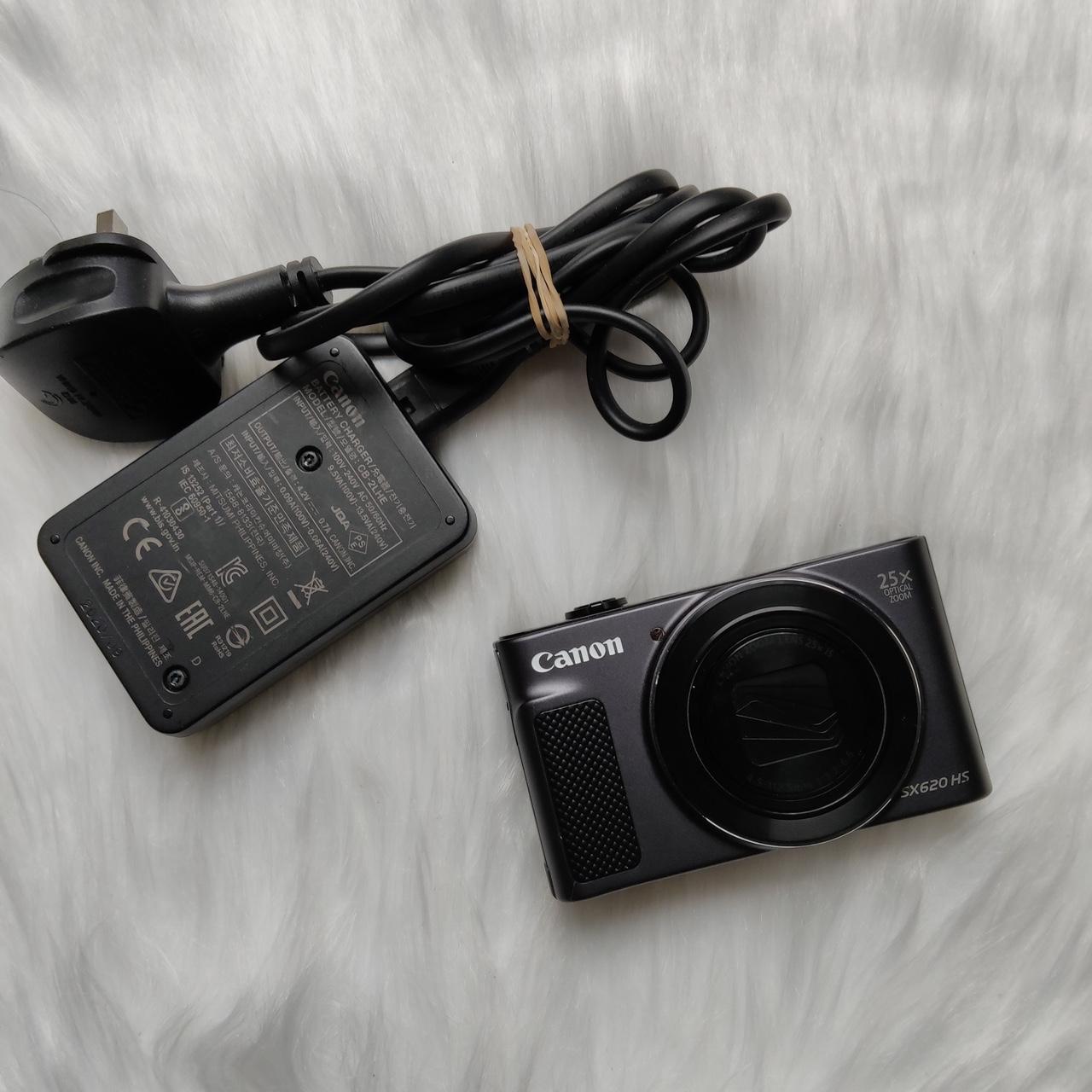 📷 Used Canon PowerShot SX620 HS | 20.2MP Compact Zoom Camera – Black | Complete Set + Memory Card 🔥🌸