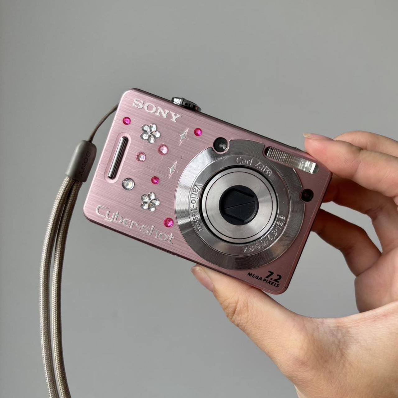 📷 Used Sony Cybershot DSC-W55 🎀 Pastel Pink Digital Cutie | 7.2MP | Full Set 🔥🌸