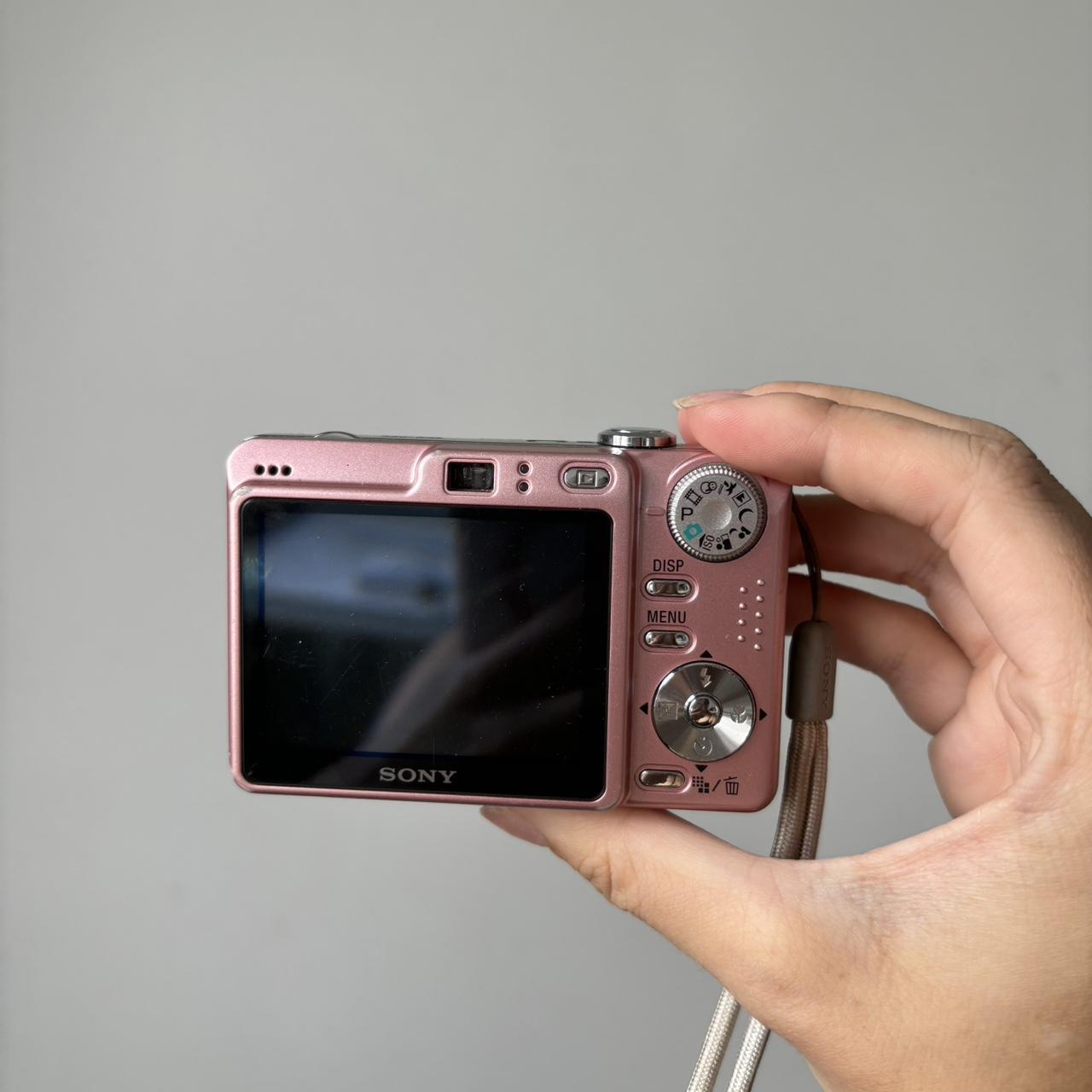 📷 Used Sony Cybershot DSC-W55 🎀 Pastel Pink Digital Cutie | 7.2MP | Full Set 🔥🌸