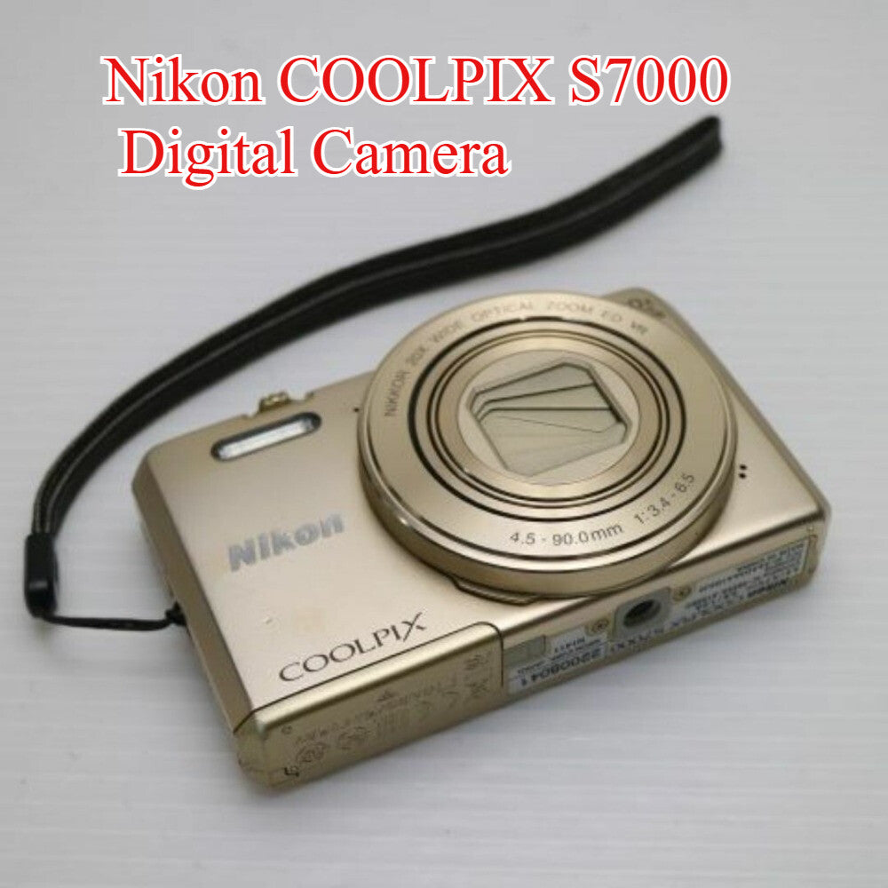 COOLPIX S7000 Digital Camera 20x Optical Zoom Built-in Wi-Fi AF Lock Gold