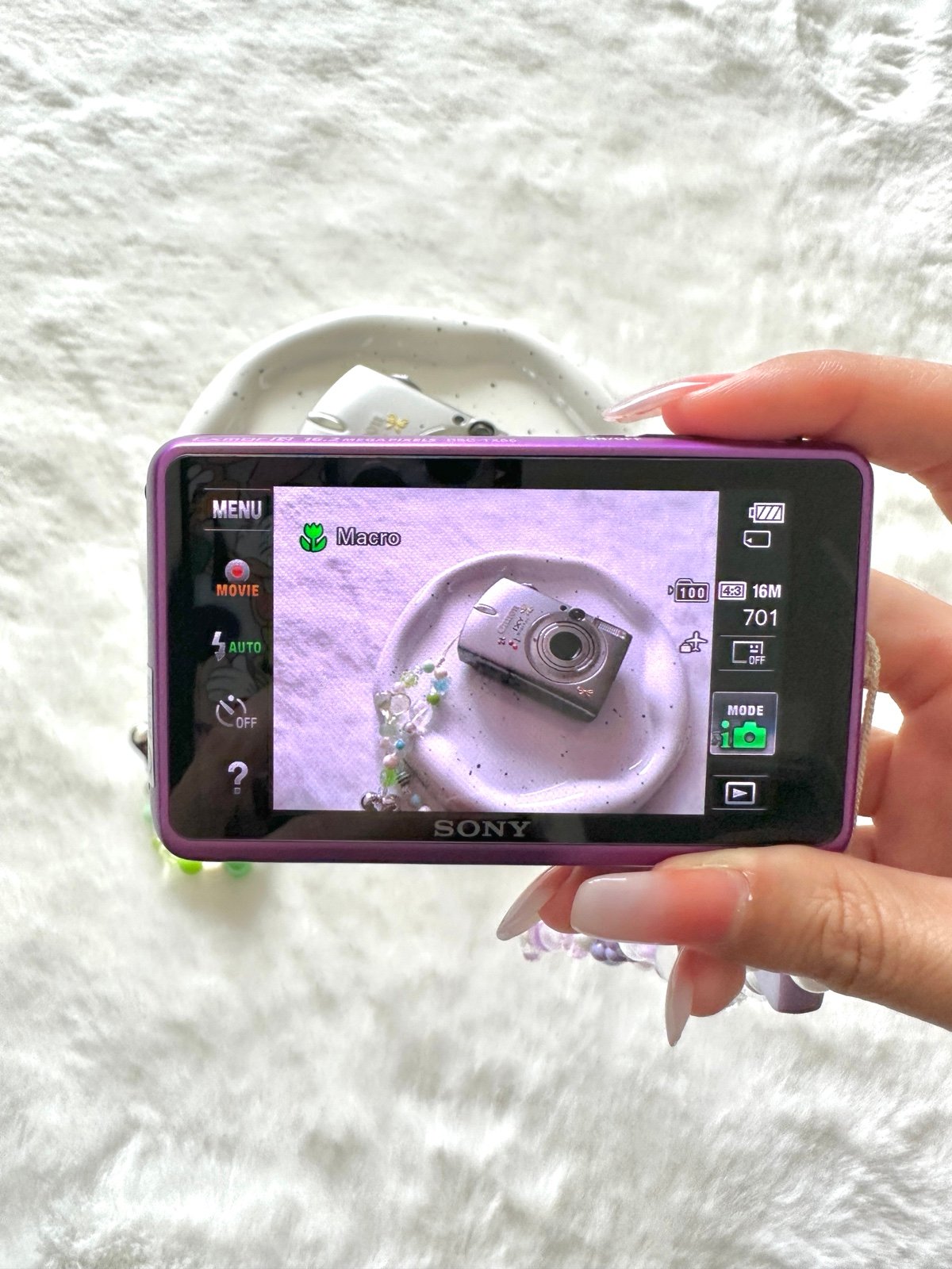 📷 Used Sony Purple Cyber-shot DSC-TX55 Digital Camera 🔥🌸