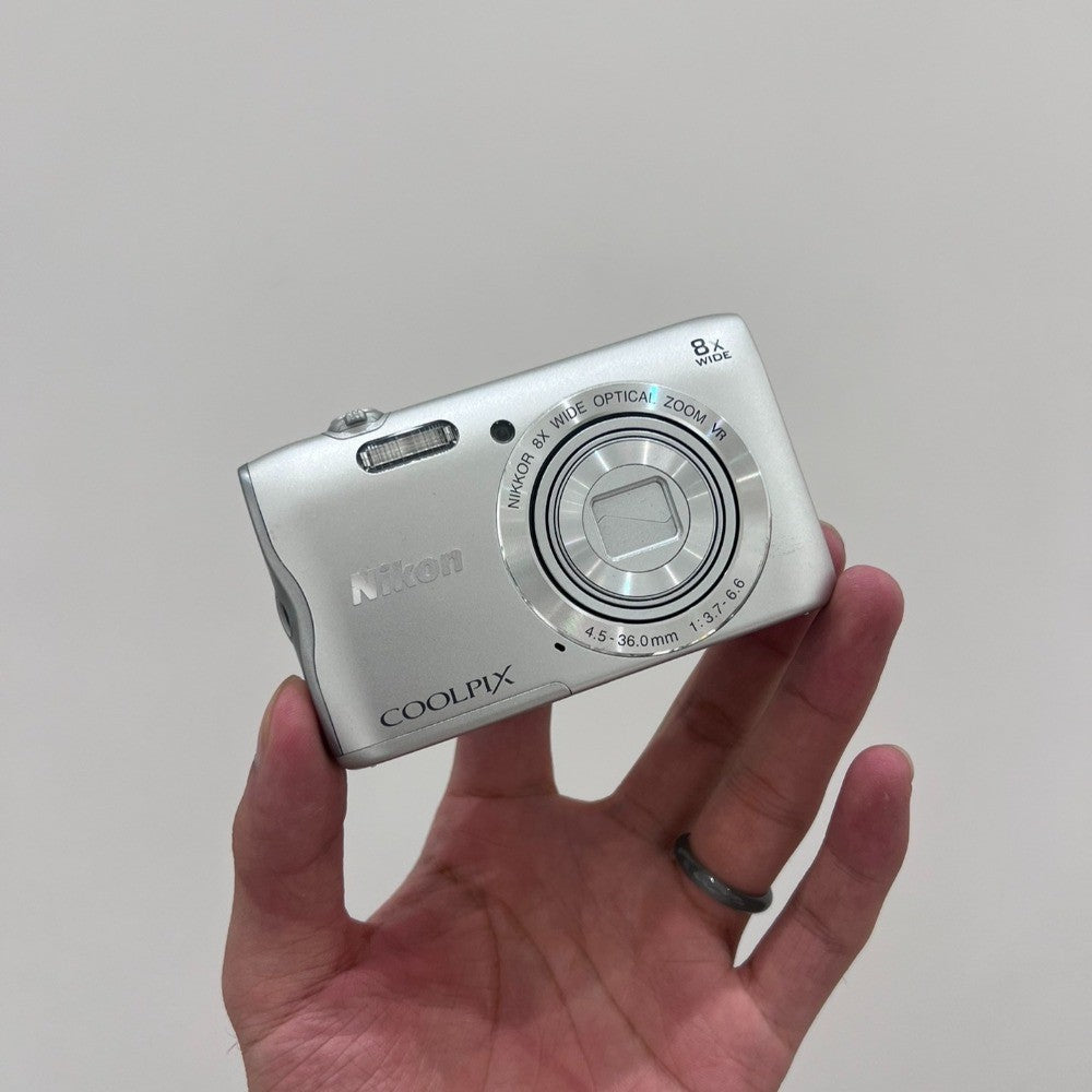 Coolpix A300 Digital Camera 20.1MP 8x Optical Zoom with Accessories Silver
