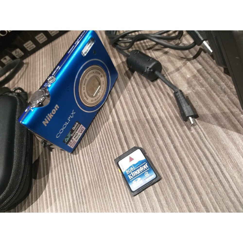 COOLPIX S5100 Digital Camera 5x Optical Zoom 12.2 MP Maximum Aperture Blue
