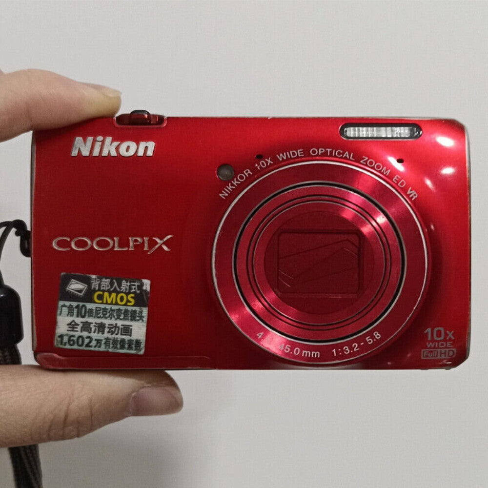 COOLPIX S6300 Digital Camera 3D Ready Exposure Compensation Red SD Card