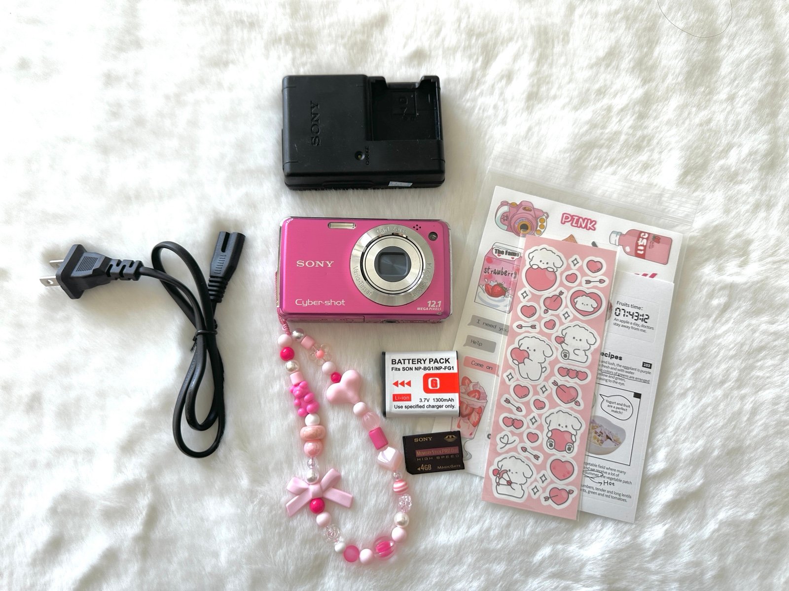 📷 Used Sony Pink Cyber-shot DSC-W220 Digital Camera 🔥🌸
