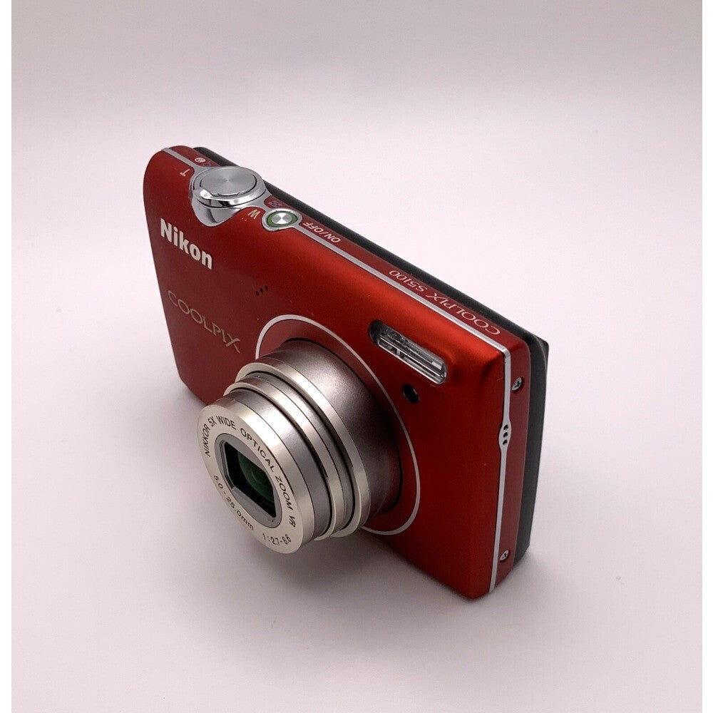 COOLPIX S5100 Digital Camera 5x Optical Zoom 12.2 MP Maximum Aperture Red