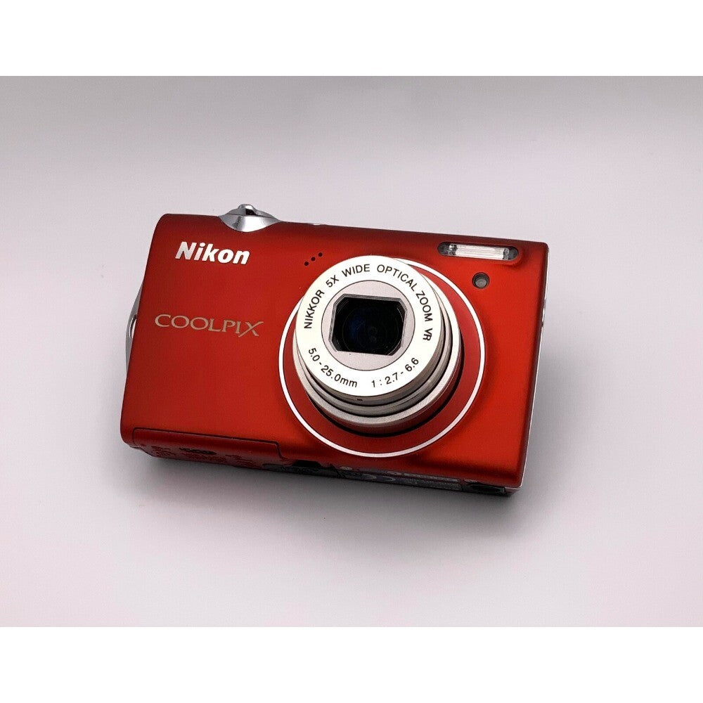 COOLPIX S5100 Digital Camera 5x Optical Zoom 12.2 MP Maximum Aperture Red