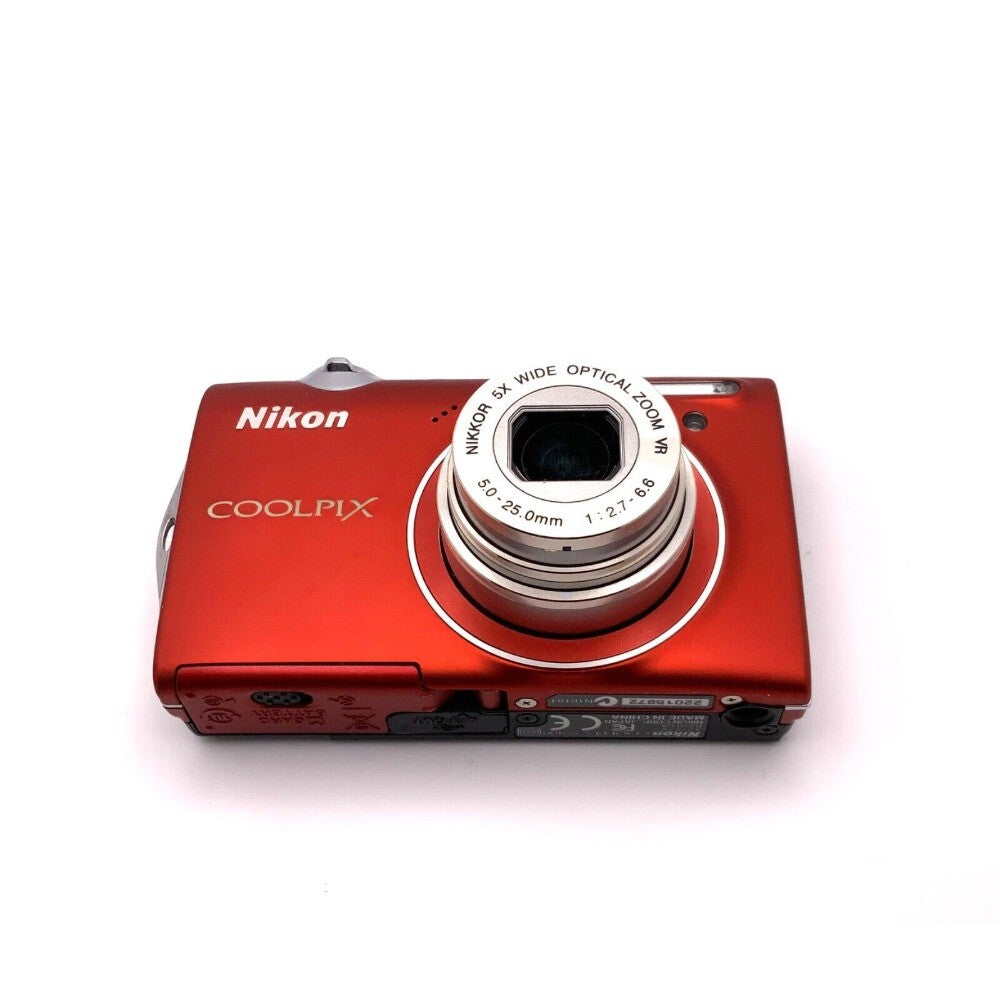 COOLPIX S5100 Digital Camera 5x Optical Zoom 12.2 MP Maximum Aperture Red
