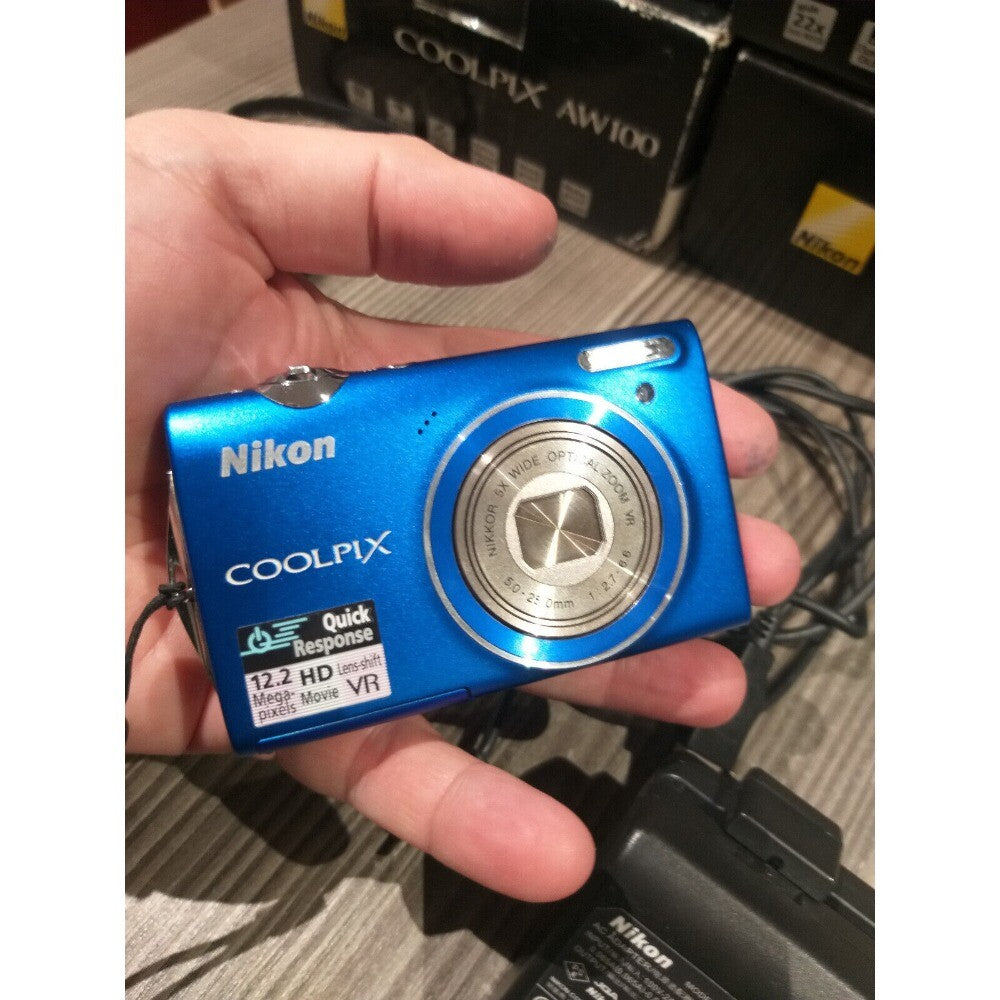 COOLPIX S5100 Digital Camera 5x Optical Zoom 12.2 MP Maximum Aperture Blue
