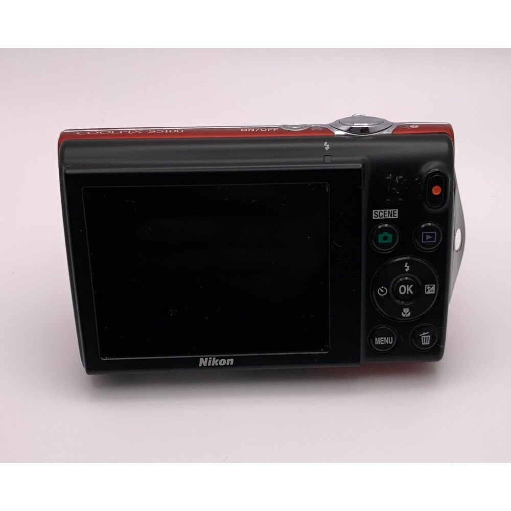 COOLPIX S5100 Digital Camera 5x Optical Zoom 12.2 MP Maximum Aperture Red